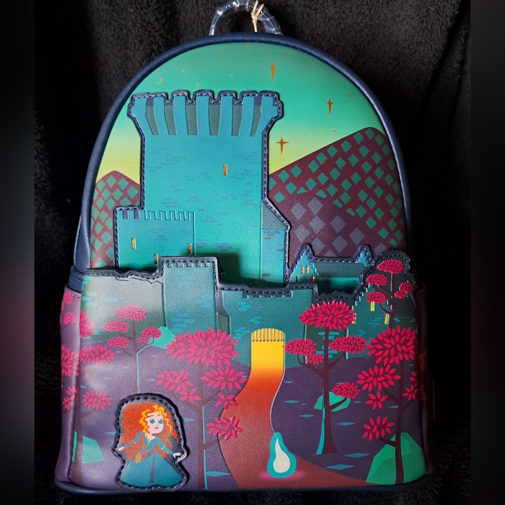 Brave Merida Castle Loungefly Mini Backpack